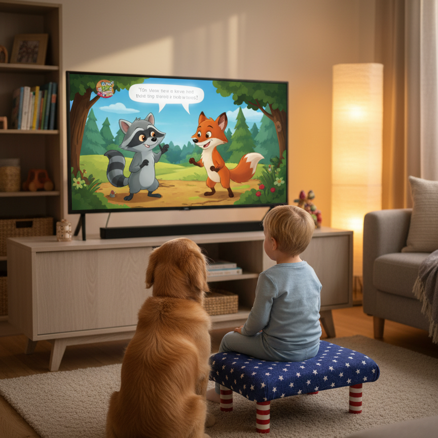 Handmade Wooden Footstool – Blue Stars (Natural or Red/White Stripe legs)